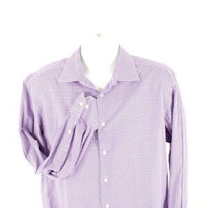 Joseph Abboud Lavender Gingham Dress Shirt